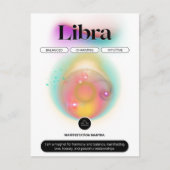 Modernes Zodiac Sign Libra Quote Air Element Postkarte (Vorderseite)