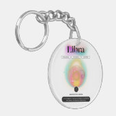 Modernes Zodiac Sign Libra Quote Air Element Schlüsselanhänger (Vorderseite links)