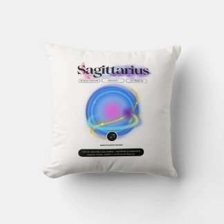 Modernes Zodiac Sign Sagittarier Kostenelement Feu Kissen