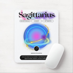 Modernes Zodiac Sign Sagittarier Kostenelement Feu Mousepad