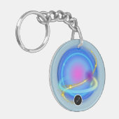 Modernes Zodiac Sign Sagittarier Kostenelement Feu Schlüsselanhänger (Vorderseite links)