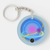 Modernes Zodiac Sign Sagittarier Kostenelement Feu Schlüsselanhänger (Vorderseite)