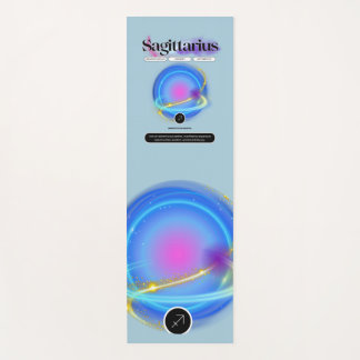 Modernes Zodiac Sign Sagittarier Kostenelement Feu Yogamatte
