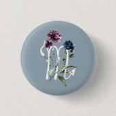 Modernes Zodiac Star Scorpio Button (Vorderseite)