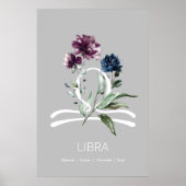 Modernes Zodiac Star Sign Libra Poster (Vorne)