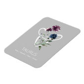 Modernes Zodiac Star Sign Taurus Magnet (Linke Seite)
