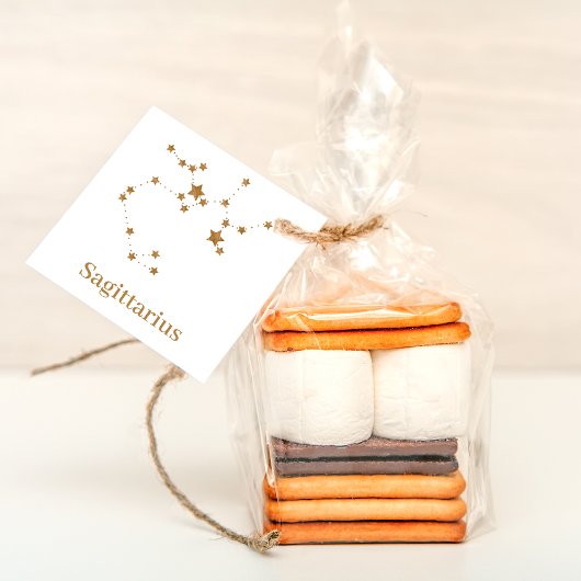 Modernes Zodiac-Zeichen Gold Sagittarier| Elementf Geschenkanhänger