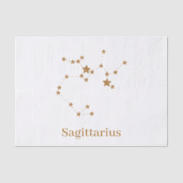 Modernes Zodiac-Zeichen Gold Sagittarier| Elementf Seidenpapier