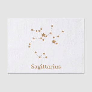 Modernes Zodiac-Zeichen Gold Sagittarier  Elementf Seidenpapier