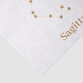 Modernes Zodiac-Zeichen Gold Sagittarier| Elementf Seidenpapier (Ausschnitt)