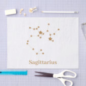 Modernes Zodiac-Zeichen Gold Sagittarier| Elementf Seidenpapier (Handwerk)