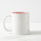 Modernes Zodiac-Zeichen Gold Sagittarier| Elementf Zweifarbige Tasse (Links)