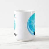 Modernes Zodiac-Zeichen-PIsces-Wasserelement Kaffeetasse (Mittel)
