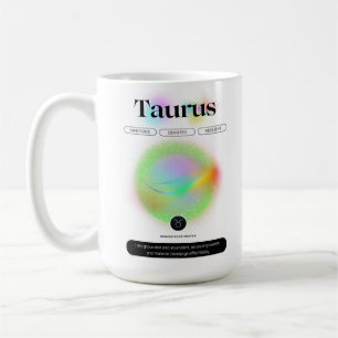 Modernes Zodiac-Zeichen Taurus Zitat-Erdelement Kaffeetasse