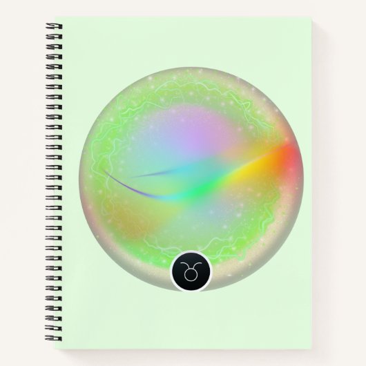 Modernes Zodiac-Zeichen Taurus Zitat-Erdelement Notizblock (Vorderseite)