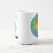 Modernes Zodiac-Zeichen-Zwillingsflugelement Kaffeetasse (Mittel)