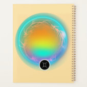 Modernes Zodiac-Zeichen-Zwillingsflugelement Planer (Rückseite)