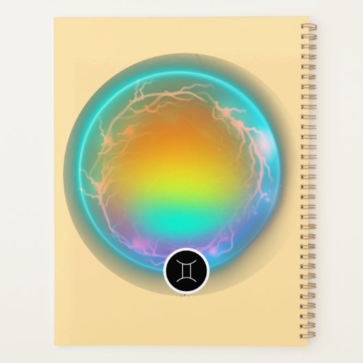 Modernes Zodiac-Zeichen-Zwillingsflugelement Planer (Rückseite)