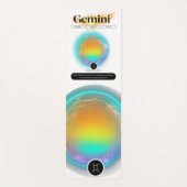 Modernes Zodiac-Zeichen-Zwillingsflugelement Yogamatte (Vorderseite)