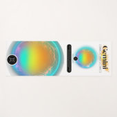 Modernes Zodiac-Zeichen-Zwillingsflugelement Yogamatte (Vorderseite (Horizontal))