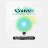 Modernes Zodiaka-Gebärdenziffer Wasserelement Fleecedecke (Vorderseite)