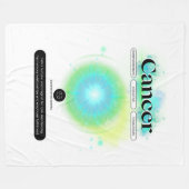 Modernes Zodiaka-Gebärdenziffer Wasserelement Fleecedecke (Vorderseite (Horizontal))