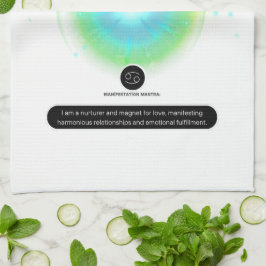 Modernes Zodiaka-Gebärdenziffer Wasserelement Geschirrtuch