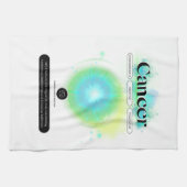 Modernes Zodiaka-Gebärdenziffer Wasserelement Geschirrtuch (Horizontal)