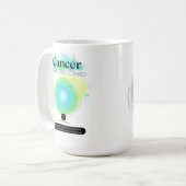 Modernes Zodiaka-Gebärdenziffer Wasserelement Kaffeetasse (Vorderseite Links)