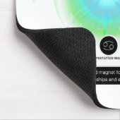 Modernes Zodiaka-Gebärdenziffer Wasserelement Mousepad (Ecke)