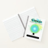 Modernes Zodiaka-Gebärdenziffer Wasserelement Notizblock (Innenseite)