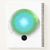 Modernes Zodiaka-Gebärdenziffer Wasserelement Notizblock (Rückseite)