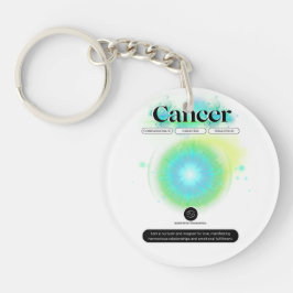 Modernes Zodiaka-Gebärdenziffer Wasserelement Schlüsselanhänger