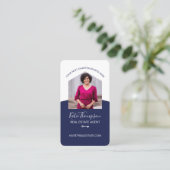 Modernes Zuhause Beruflich Real Anwesen Agent Foto Visitenkarte (Stehend Vorderseite)