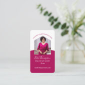 Modernes Zuhause Beruflich Real Anwesen Agent Foto Visitenkarte (Stehend Vorderseite)