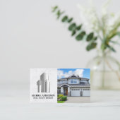 Modernes Zuhause | Logo für Business Gebäude Visitenkarte (Stehend Vorderseite)