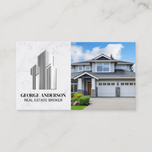 Modernes Zuhause   Logo für Business Gebäude Visitenkarte