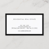 Modernes Zuhause-Logo im Lila Real Anwesen, Realto Visitenkarte (Rückseite)