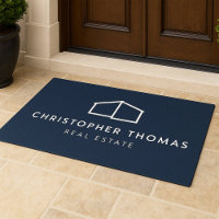Modernes Zuhause-Logo Real Anwesen Navy Blue