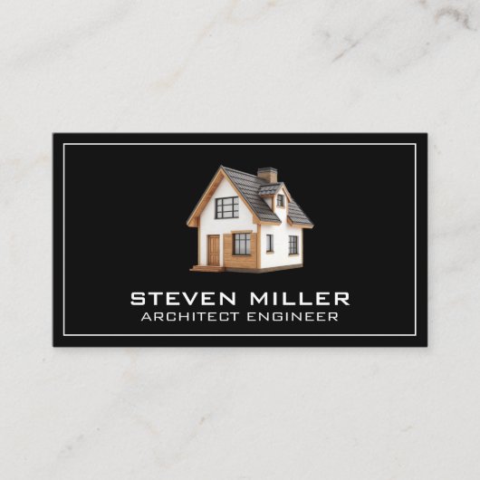 Modernes Zuhause | Reales Anwesen Visitenkarte (Vorderseite)