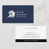 Modernes Zuhause-Reparaturlogo Visitenkarte (Vorne/Hinten)