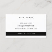 Modernes Zuhause-Reparaturlogo Visitenkarte (Rückseite)