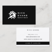 Modernes Zuhause-Reparaturlogo Visitenkarte (Vorne/Hinten)