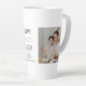 Modernes Zwei-Foto | Glücklich gesegnetes Ostern | Milchtasse (Rechte Ecke)