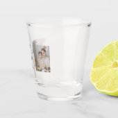 Modernes Zwei-Foto | Glücklich gesegnetes Ostern | Schnapsglas (Rechts)