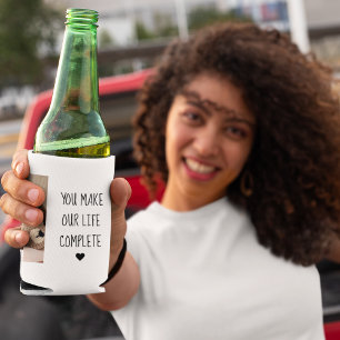 Modernes Zwei-Foto Sie machen unser Leben zu ein Dosenkühler