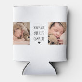 Modernes Zwei-Foto | Sie machen unser Leben zu ein Dosenkühler (Vorderseite)