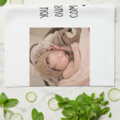 Modernes Zwei-Foto | Sie machen unser Leben zu ein Geschirrtuch (Gefaltet)