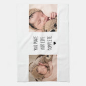 Modernes Zwei-Foto | Sie machen unser Leben zu ein Geschirrtuch (Vertikal)