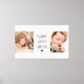 Modernes Zwei-Foto | Sie machen unser Leben zu ein Leinwanddruck (Vorderseite)